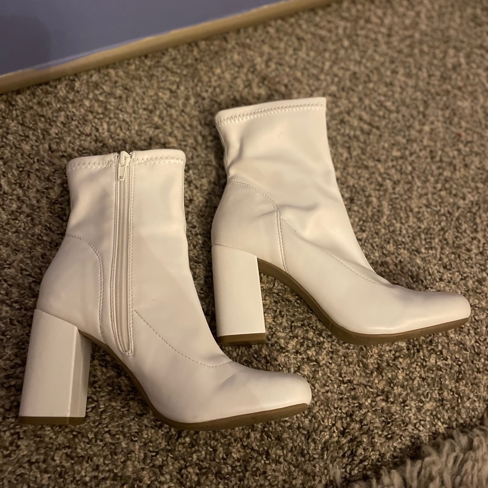 white gogo boots